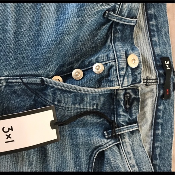 New 3x1 Fringe Stella Cropped Jeans - Picture 2 of 15